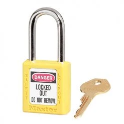 Master Lock MASTERLOCK 410 THERMOPLASTIC SAFETY PADLOCK (VARIOUS COLOURS)