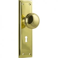 TRADCO MILTON DOOR KNOB ON PLATE