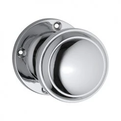 TRADCO DOOR KNOB MILTON ROUND ROSE PAIR