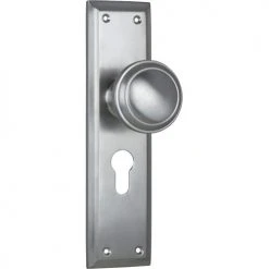 TRADCO MILTON DOOR KNOB ON PLATE