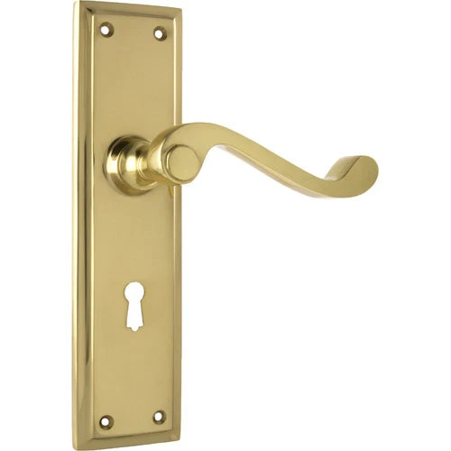 Handles & Hardware TRADCO DOOR LEVER MILTON PAIR 16 Handles & Hardware TRADCO DOOR LEVER MILTON PAIR
