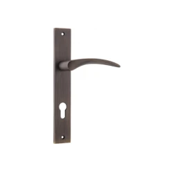 IVER DOOR LEVER OXFORD RECTANGULAR BACKPLATE