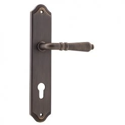 IVER DOOR LEVER SARLAT SHOULDERED BACKPLATE Handles & Hardware