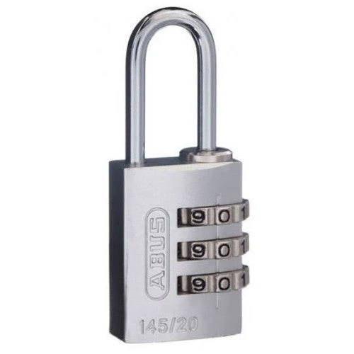 ABUS 3-WHEEL 20MM COMBINATION ALUMINIUM PADLOCK 145/20 VARIOUS COLOURS 6 ABUS 3-WHEEL 20MM COMBINATION ALUMINIUM PADLOCK 145/20 VARIOUS COLOURS