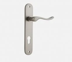 IVER DOOR LEVER STIRLING OVAL BACKPLATE Door Handles & Levers 43 IVER DOOR LEVER STIRLING OVAL BACKPLATE Door Handles & Levers