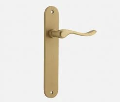 IVER DOOR LEVER STIRLING OVAL BACKPLATE Door Handles & Levers 45 IVER DOOR LEVER STIRLING OVAL BACKPLATE Door Handles & Levers