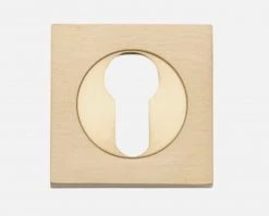 Tradco Restoration Hardware IVER ESCUTCHEONS EURO FORGED SQUARE