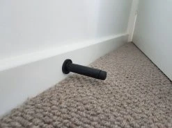 Door Stops ZANDA SKIRTING/WALL MOUNT FIX DOOR STOP - 85MM LENGTH
