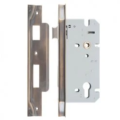 IVER MORTICE LOCK EURO REBATED 85MM