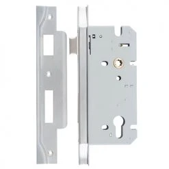 IVER MORTICE LOCK EURO REBATED 85MM