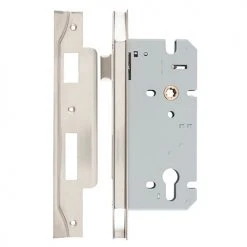 IVER MORTICE LOCK EURO REBATED 85MM
