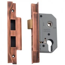 TRADCO REBATED EURO MORTICE LOCK (47.5MM PITCH) Entrance Sets