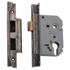 TRADCO REBATED EURO MORTICE LOCK (47.5MM PITCH) Entrance Sets