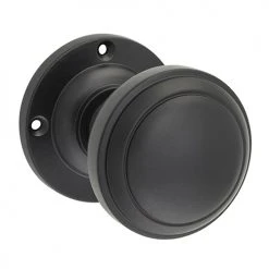 TRADCO DOOR KNOB MILTON ROUND ROSE PAIR