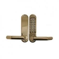 BORG DIGITAL LOCK 5001 POLISHED BRASS Locking Solutions