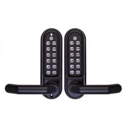BORG DIGITAL LOCK 5051 MARINE GRADE PRO BLACK (BACK TO BACK) ECP Handles & Hardware