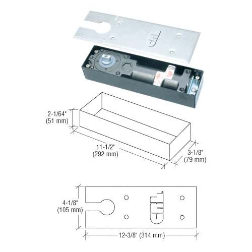 CRL NARROW WIDTH FLOOR SPRING 1 CRL NARROW WIDTH FLOOR SPRING
