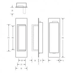 Flush Pulls HALLIDAY AND BAILLIE FLUSH D PULL HB678/HB679