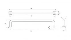 Cabinet Handles KETHY LOUNGE L795 CABINET PULL HANDLE