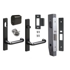 LEGGE L95MFS NARROW MORTICE LOCK KITS IN MATT BLACK Door Hardware Kits
