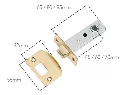 Latches TRADCO REGULAR TUBULAR LATCH 7 Latches TRADCO REGULAR TUBULAR LATCH