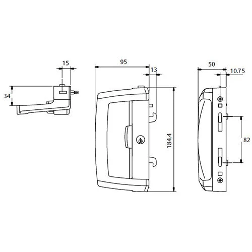 Locking Solutions LOCKWOOD ONYX PATIO SLIDING DOOR LOCK 7 Locking Solutions LOCKWOOD ONYX PATIO SLIDING DOOR LOCK