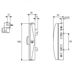 Locking Solutions LOCKWOOD ONYX PATIO SLIDING DOOR LOCK 15 Locking Solutions LOCKWOOD ONYX PATIO SLIDING DOOR LOCK