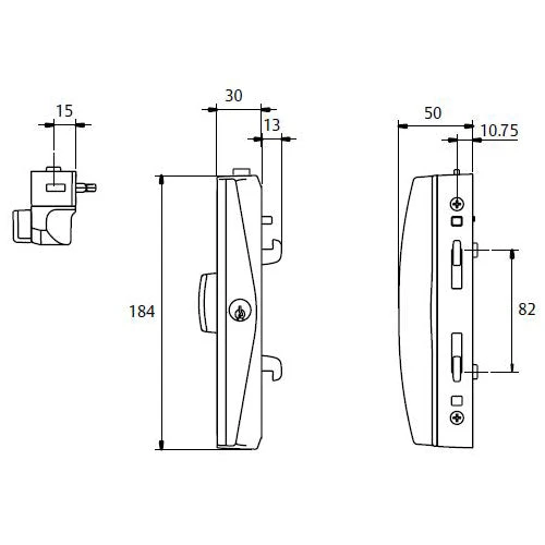 Locking Solutions LOCKWOOD ONYX PATIO SLIDING DOOR LOCK 8 Locking Solutions LOCKWOOD ONYX PATIO SLIDING DOOR LOCK