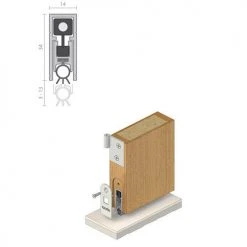 RAVEN AUTOMATIC BOTTOM DOOR SEAL RP8SI (CLEAR ANODISED) Door Seals