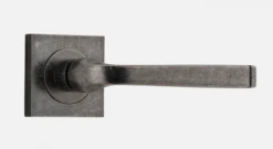 IVER DOOR LEVER ANNECY SQUARE ROSE BACKPLATE Door Handles & Levers