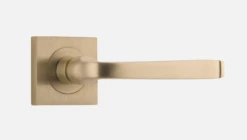 IVER DOOR LEVER ANNECY SQUARE ROSE BACKPLATE Door Handles & Levers