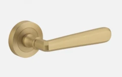 Door Handles & Levers IVER DOOR LEVER COPENHAGEN ROUND ROSE BACKPLATE