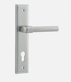 IVER DOOR LEVER HELSINKI STEPPED BACKPLATE Door Handles & Levers