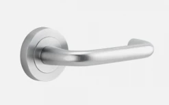 IVER DOOR LEVER OSLO ROUND ROSE Door Handles & Levers