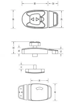 METLAM SLIDE INDICATOR BOLT - SERA LOCK 7 METLAM SLIDE INDICATOR BOLT - SERA LOCK