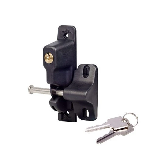 TRIO SINGLE SIDED LOCKABLE GRAVITY LATCH DPG100 Gate & Pool 1 TRIO SINGLE SIDED LOCKABLE GRAVITY LATCH DPG100 Gate & Pool