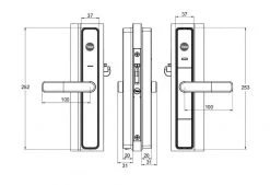 YALE UNITY SCREEN DOOR LOCK WITH CONNECT BRIDGE