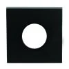 LOCKWOOD VELOCITY SMALL ROSE SQUARE TRIM ESCUTCHEON (MATT BLACK)