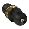 TRIO BUILDERLOCK MATT BLACK ENTRANCE KNOB SET