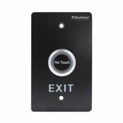 NEPTUNE TOUCHLESS EXIT,ANSI,NO/NC/C,LED,1.7mm SS,12-24V,BLACK Access Control