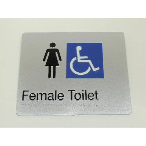 Tim The Sign Man Toilet & Shower Signage FEMALE DISABLED TOILET SIGN 2 Tim The Sign Man Toilet & Shower Signage FEMALE DISABLED TOILET SIGN