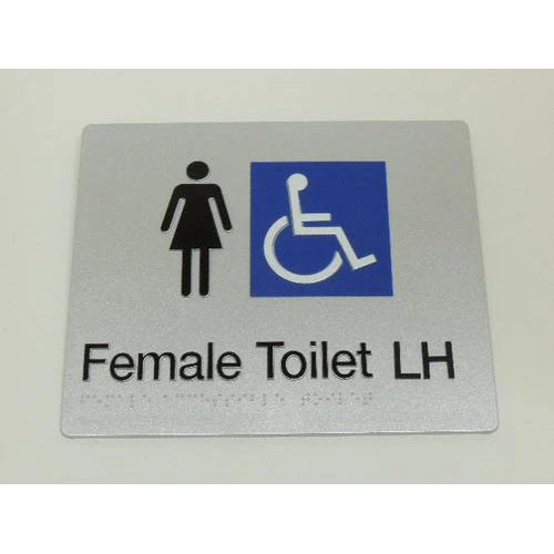 Tim The Sign Man Toilet & Shower Signage FEMALE DISABLED TOILET SIGN (LEFT HAND) 2 Tim The Sign Man Toilet & Shower Signage FEMALE DISABLED TOILET SIGN (LEFT HAND)