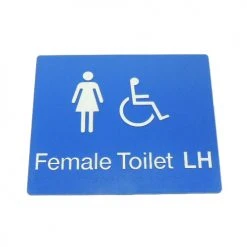 Tim The Sign Man Toilet & Shower Signage FEMALE DISABLED TOILET SIGN (LEFT HAND)
