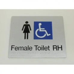 Tim The Sign Man FEMALE DISABLED TOILET SIGN (RIGHT HAND) Toilet & Shower Signage