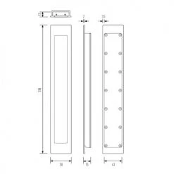 HALLIDAY AND BAILLIE FLUSH PULL HB1470