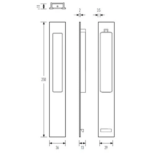 HALLIDAY AND BAILLIE FLUSH PULL HB668 Flush Pulls 2 HALLIDAY AND BAILLIE FLUSH PULL HB668 Flush Pulls