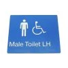 Tim The Sign Man Toilet & Shower Signage MALE DISABLED TOILET SIGN (LEFT HAND)