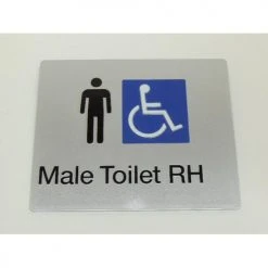 Tim The Sign Man Toilet & Shower Signage MALE DISABLED TOILET SIGN (RIGHT HAND)