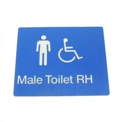 Tim The Sign Man Toilet & Shower Signage MALE DISABLED TOILET SIGN (RIGHT HAND)